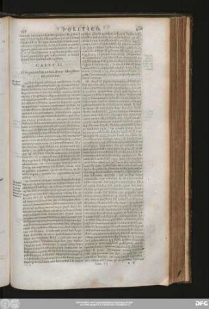 Caput II. [...] pertractat, an scil. detur Magistratus politicus.