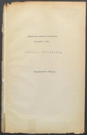 1924/25: Jahresbericht ... - 1924/25