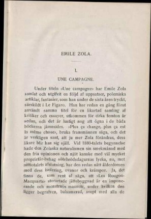Emile Zola.