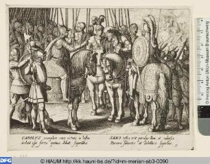Kurfürst Johann Friedrich von Sachsen ergibt sich dem Kaiser und wird begnadigt