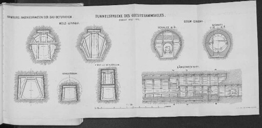 Tunnelstrecke des Geeststammsieles. : Erbaut 1872 - 1875.