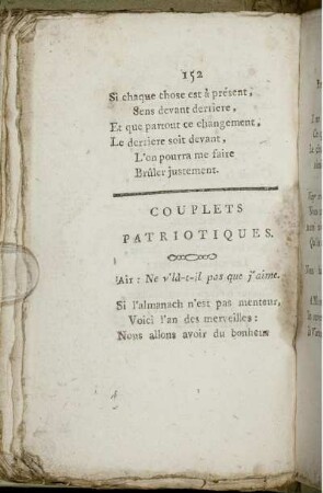 Couplets Patriotiques.