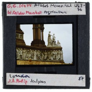 London, Kensington Gardens, Albert Memorial,London, Armstead, Parnassus-Fries am Albert Memorial,London, Calder Marshall, Allegorie der Landwirtschaft am Albert Memorial,London, Philip, Parnassus-Fries am Albert Memorial