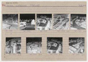 Modell: Wohngebiet Rathausstraße (Nikolaiviertel). Berlin, Mitte, Molkenmarkt/Mühlendamm/Rathausstraße/Poststraße/Spreeufer/Propststraße/Spandauer Straße/Am Nußbaum/Eiergasse/Nikolaikirchplatz
