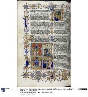 Beginn des Buches Jesaia (folio 259 verso der "Hamilton-Bibel")