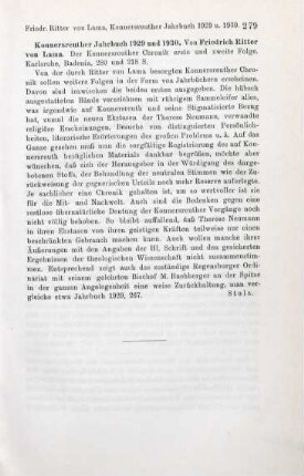 279 [Rezension] Konnersreuther Chronik