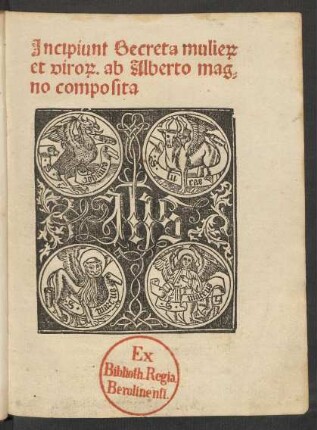 Secreta mulierum et virorum