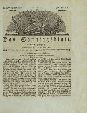 7, 1825: Stück