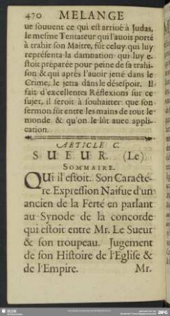 Article C. Sueur. (Le)
