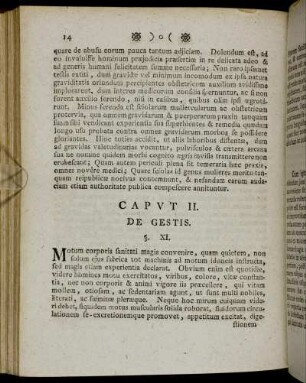 Caput II. De Gestis.
