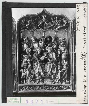 Lübeck, St. Annen-Museum, Sippenaltar aus der Burgkirche. 1515