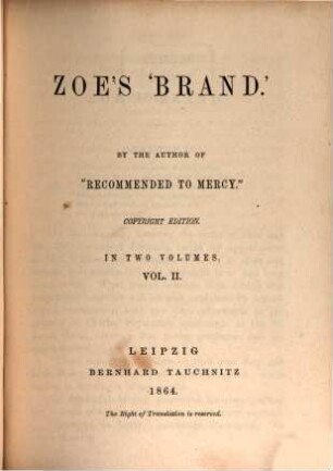 Zoe's 'Brand'. 2