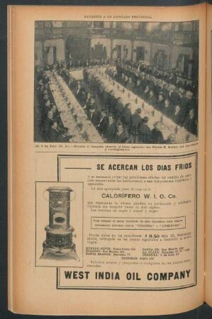 Banquete a un diputado provincial