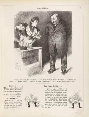 "Unvorsichtig" "Der kluge Waldmann"