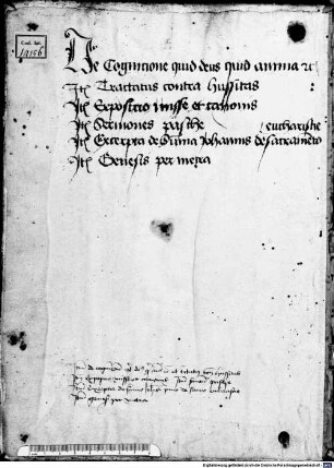Theologische Sammelhandschrift - BSB Clm 14156