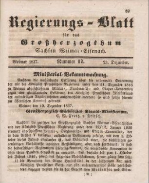 Nr. 17 : 23. Dezember 1837