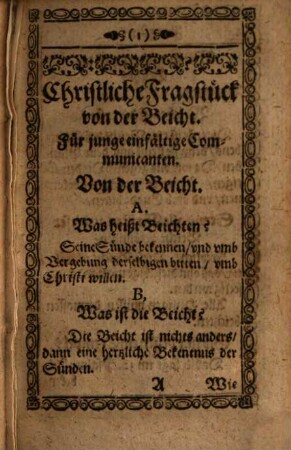 Beicht- und Betbüchlein