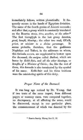 Proper Name of the Deceased