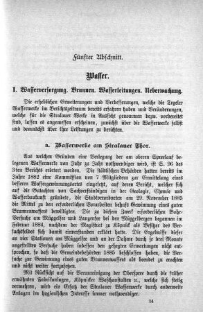 Fünfter Abschnitt. Wasser