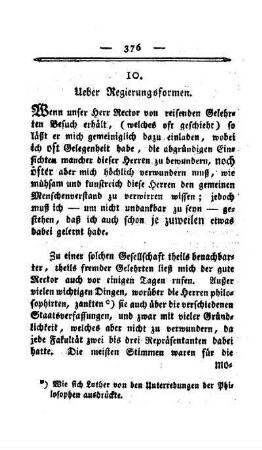 Ueber Regierungsformen