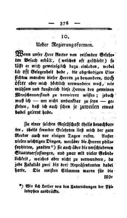 Ueber Regierungsformen
