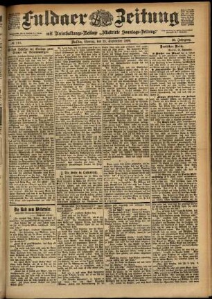 Ausgabe vom Montag, den 25. September 1899.