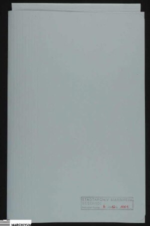 Inventur und Teilung des Verlasstumes der verlebten Ehefrau des Bürgers und Gerbers Michael Arnold, Margaretha, geborene Riedinger, aus Ladenburg