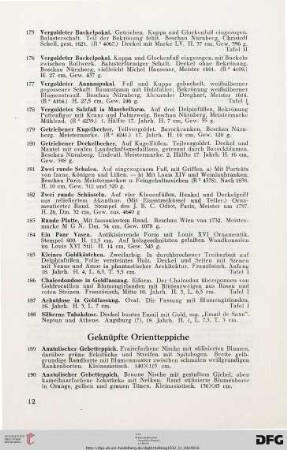 Geknüpfte Orientteppiche (Nr. 189-208)