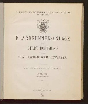Klärbrunnen-Anlage der Stadt Dortmund für die städtischen Schmutzwasser