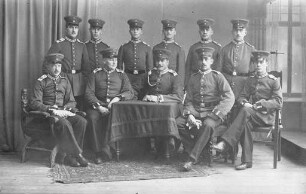Erster Weltkrieg - Reservelazarett Harmonie Heidelberg und 1. Bad. Leibgrenadier-Regiment Nr. 109. Soldaten