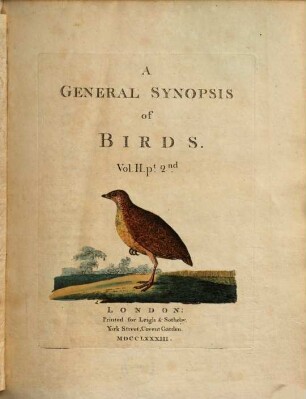 A general synopsis of birds. 2,2