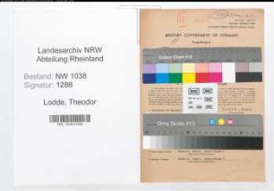 Entnazifizierung Theodor Lodde , geb. 14.05.1906 (Mechaniker)
