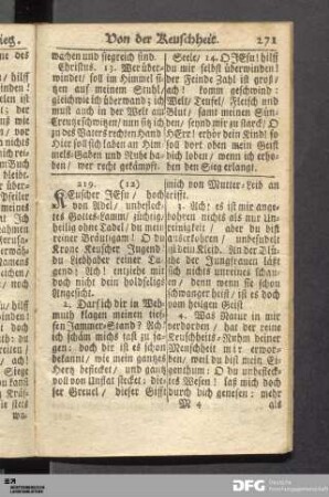 Von der Keuschheit.