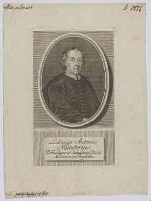 Bildnis des Ludovicus Antonius Muratorius