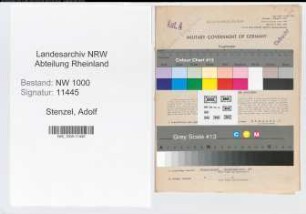 Entnazifizierung Adolf Stenzel, geb. 29.09.1889 (Regierungsrat)