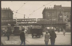 Ansichtskarte „Berliner Verkehr: Hallesches-Tor“