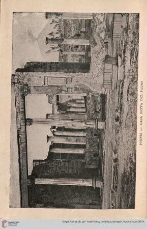 Pompei – Casa detta del Fauno – Maison du Faune. – House of the Faun. – Haus des Fauns.