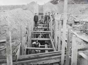 Bau Hauptpumpwerk Schleusenanlage Minden/MLK, 1915