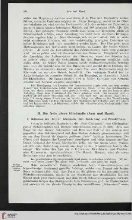 II: Die freie obere Gliedmaße (Arm und Hand)