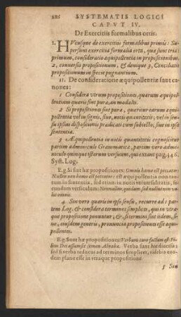 Caput IV. De Exercitiis formalibus ortis.