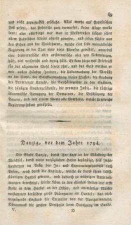Danzig, vor dem Jahre 1794