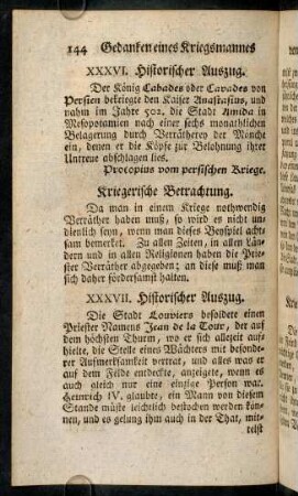 144-149, XXXVI. Historischer Auszug. - XXXVIII. Historischer Auszug.