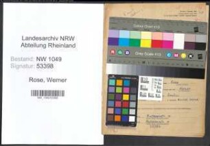 Entnazifizierung Werner Rose , geb. 22.06.1915 ()