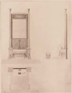 Entwurf für einen Altar