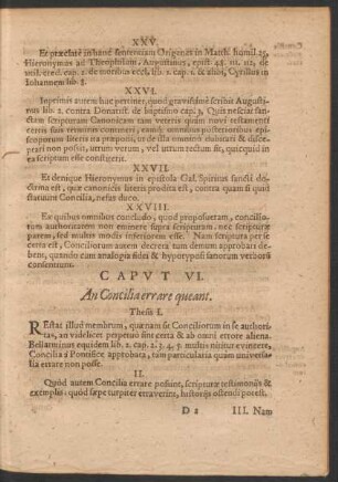 Caput VI. An Concilia errare queant.