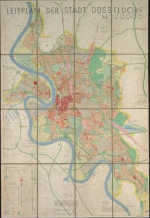 Leitplan der Stadt Düssseldorf