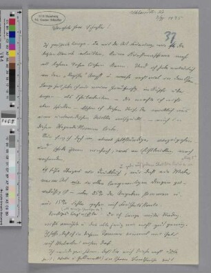 Brief an Gustav Schiefler
