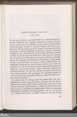 Fruchtbare Vielfalt : 1829–1849