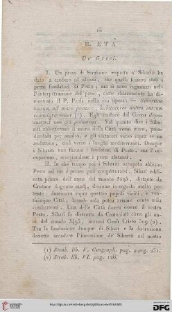 II: Età de' Greci