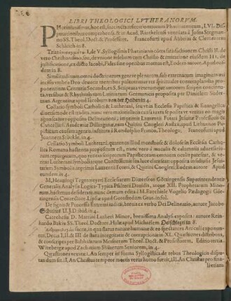 Libri Theologici Lutheranorum.